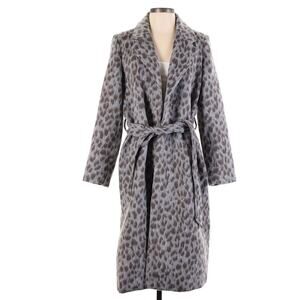 Old Navy Oversized Soft-brushed Leopard-Print Coat Size Small